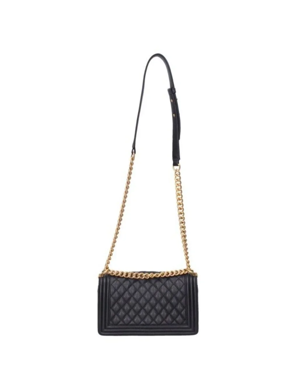 Chanel Boy 25 Caviar Leather Chain Shoulder Bag 25